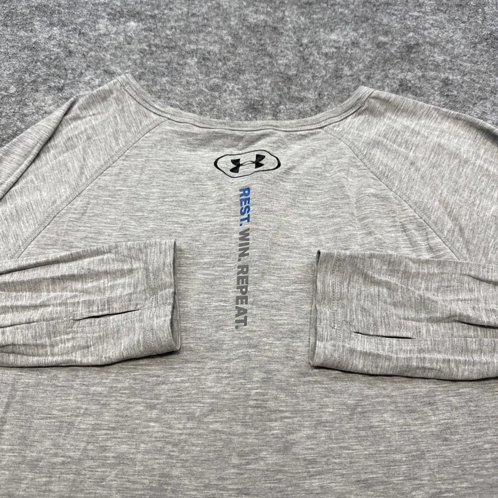 Under Armour Athlete Recovery Sleepwear Henley shirt men's XS gray Tom Brady
